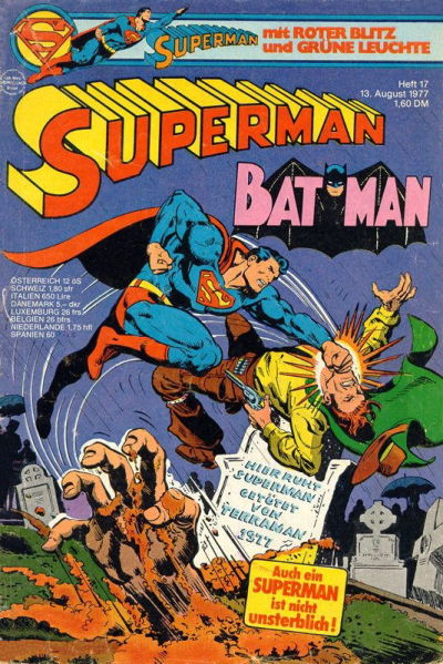 Cover for Superman (Egmont Ehapa, 1966 series) #17/1977
