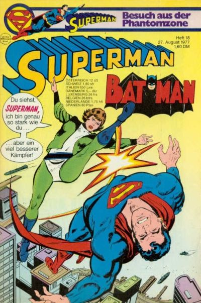 Cover for Superman (Egmont Ehapa, 1966 series) #18/1977