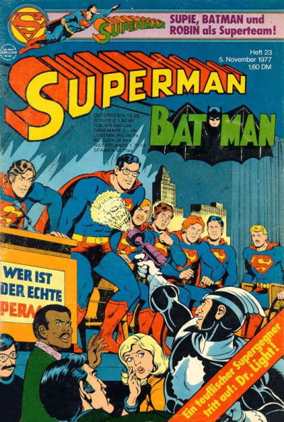 Cover for Superman (Egmont Ehapa, 1966 series) #23/1977
