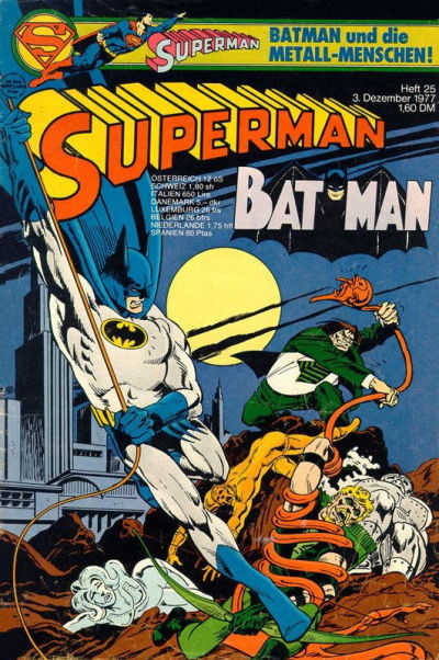 Cover for Superman (Egmont Ehapa, 1966 series) #25/1977
