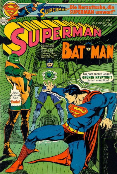 Cover for Superman (Egmont Ehapa, 1966 series) #5/1978