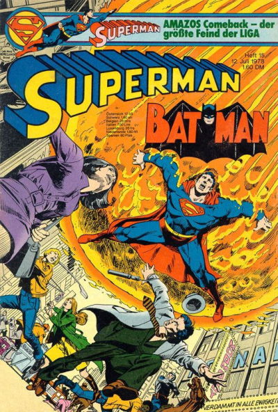 Cover for Superman (Egmont Ehapa, 1966 series) #15/1978