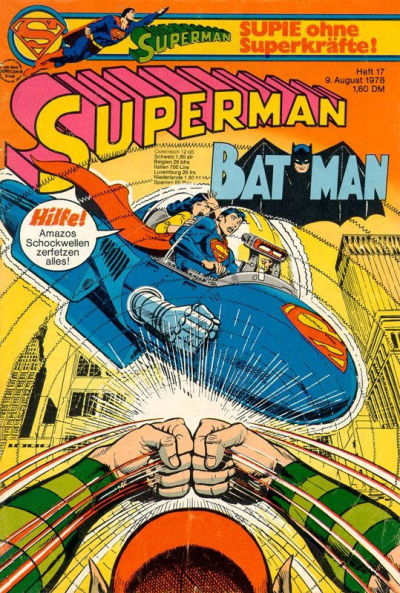 Cover for Superman (Egmont Ehapa, 1966 series) #17/1978