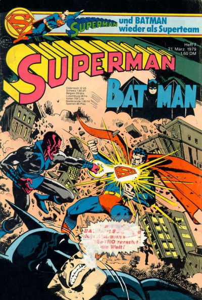 Cover for Superman (Egmont Ehapa, 1966 series) #7/1979