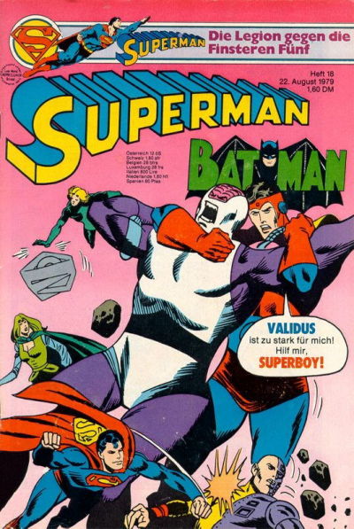 Cover for Superman (Egmont Ehapa, 1966 series) #18/1979