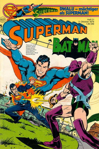Cover for Superman (Egmont Ehapa, 1966 series) #21/1979
