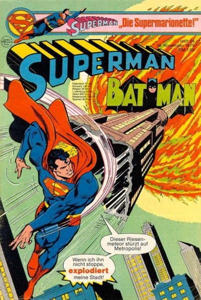 Cover for Superman (Egmont Ehapa, 1966 series) #24/1979