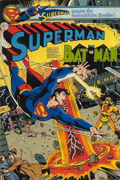 Cover for Superman (Egmont Ehapa, 1966 series) #1/1980