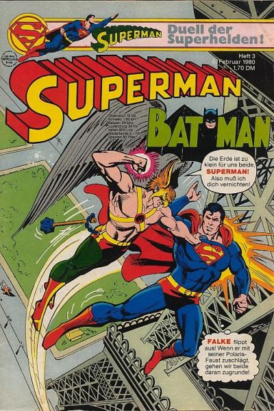 Cover for Superman (Egmont Ehapa, 1966 series) #3/1980
