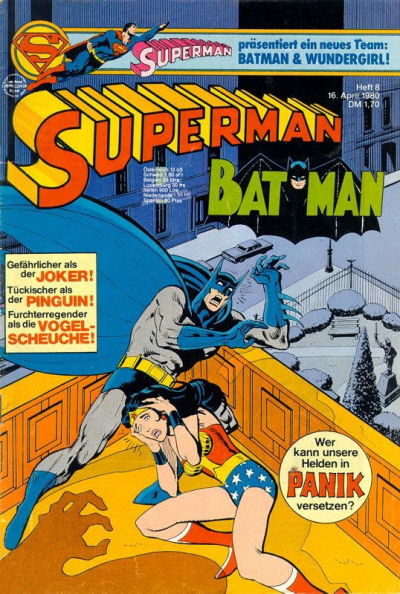 Cover for Superman (Egmont Ehapa, 1966 series) #8/1980