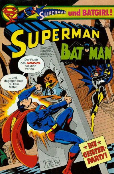 Cover for Superman (Egmont Ehapa, 1966 series) #11/1980