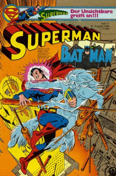 Cover for Superman (Egmont Ehapa, 1966 series) #17/1980