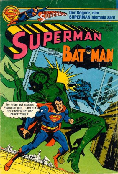 Cover for Superman (Egmont Ehapa, 1966 series) #1/1981