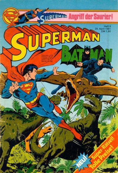 Cover for Superman (Egmont Ehapa, 1966 series) #9/1981