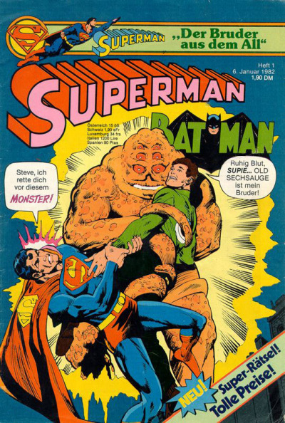 Cover for Superman (Egmont Ehapa, 1966 series) #1/1982