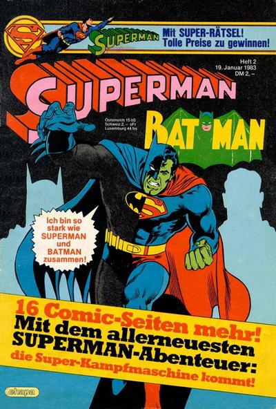 Cover for Superman (Egmont Ehapa, 1966 series) #2/1983