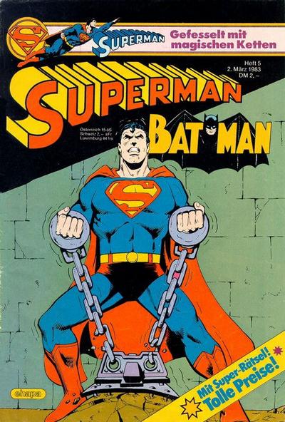 Cover for Superman (Egmont Ehapa, 1966 series) #5/1983