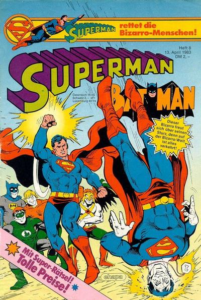 Cover for Superman (Egmont Ehapa, 1966 series) #8/1983
