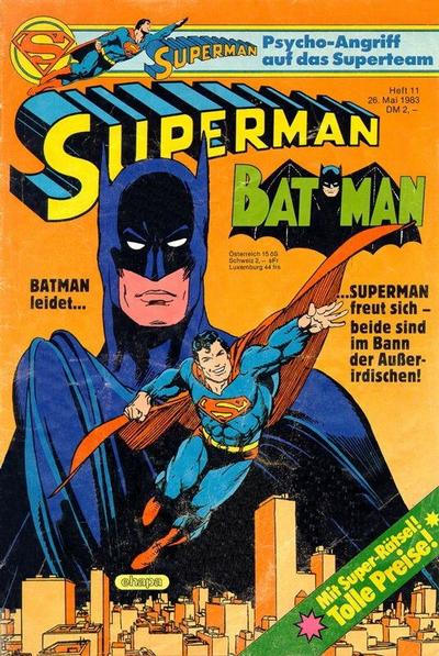 Cover for Superman (Egmont Ehapa, 1966 series) #11/1983