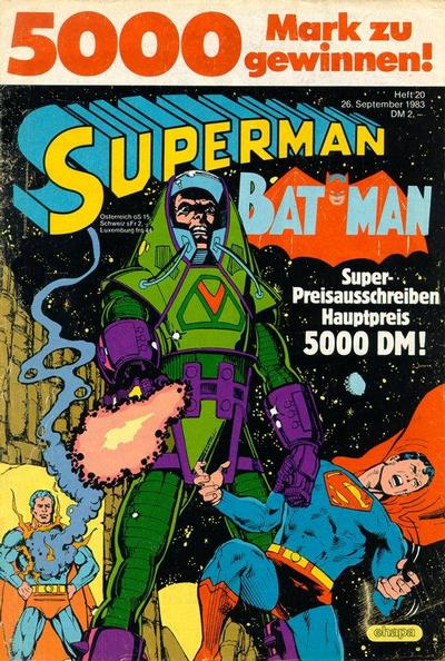Cover for Superman (Egmont Ehapa, 1966 series) #20/1983