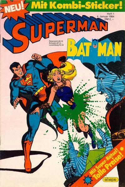 Cover for Superman (Egmont Ehapa, 1966 series) #1/1984