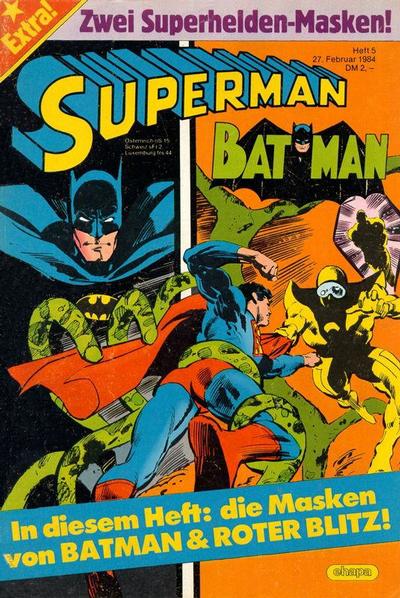 Cover for Superman (Egmont Ehapa, 1966 series) #5/1984