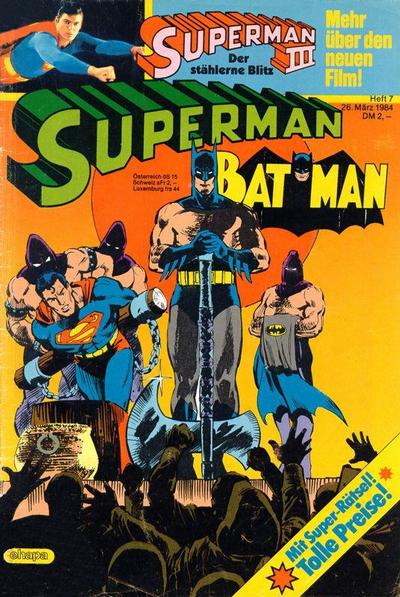 Cover for Superman (Egmont Ehapa, 1966 series) #7/1984
