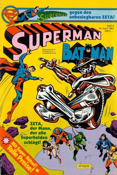 Cover for Superman (Egmont Ehapa, 1966 series) #9/1984
