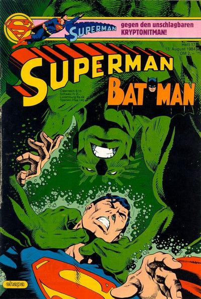Cover for Superman (Egmont Ehapa, 1966 series) #17/1984