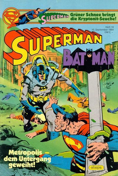 Cover for Superman (Egmont Ehapa, 1966 series) #19/1984