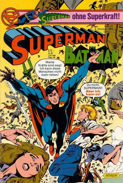 Cover for Superman (Egmont Ehapa, 1966 series) #21/1984