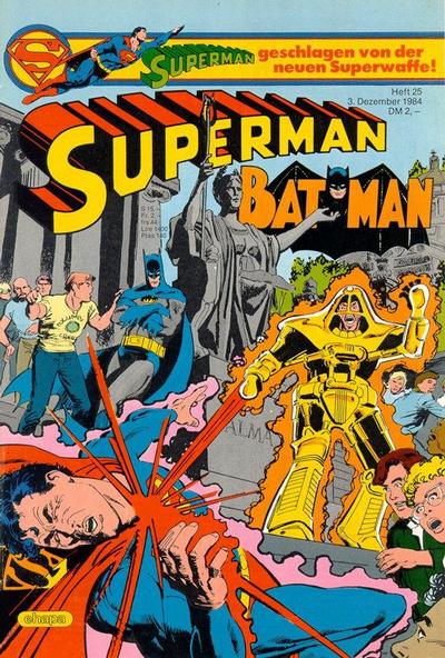 Cover for Superman (Egmont Ehapa, 1966 series) #25/1984