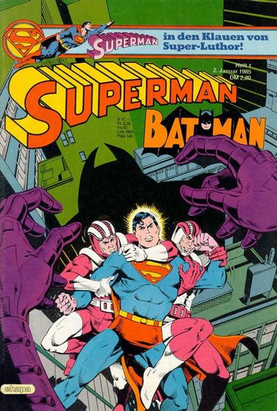 Cover for Superman (Egmont Ehapa, 1966 series) #1/1985
