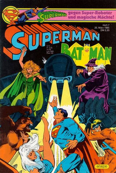Cover for Superman (Egmont Ehapa, 1966 series) #7/1985