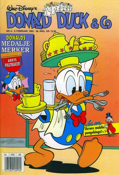 Cover for Donald Duck & Co (Hjemmet / Egmont, 1948 series) #6/1993