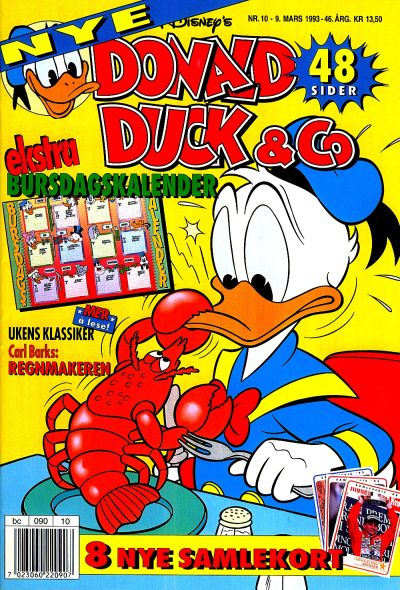 Cover for Donald Duck & Co (Hjemmet / Egmont, 1948 series) #10/1993