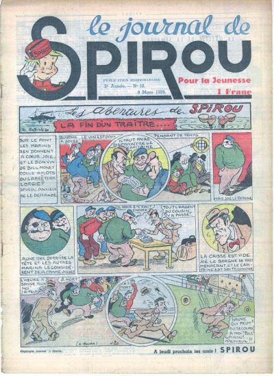 Cover for Le Journal de Spirou (Dupuis, 1938 series) #10/1939