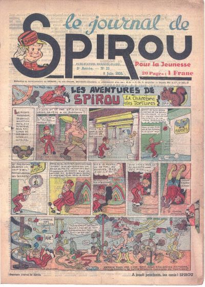 Cover for Le Journal de Spirou (Dupuis, 1938 series) #23/1939