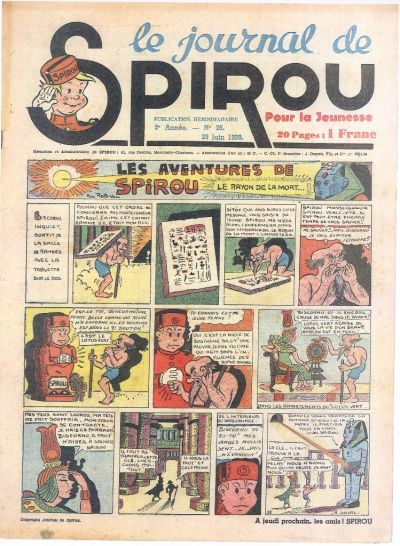 Cover for Le Journal de Spirou (Dupuis, 1938 series) #26/1939