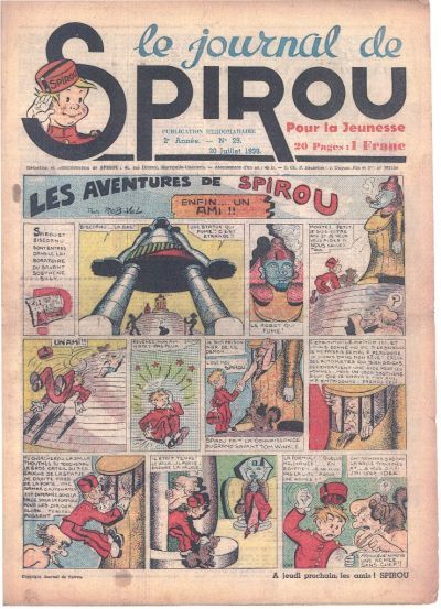 Cover for Le Journal de Spirou (Dupuis, 1938 series) #29/1939