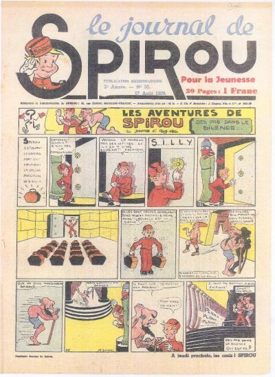Cover for Le Journal de Spirou (Dupuis, 1938 series) #33/1939