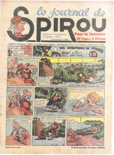 Cover for Le Journal de Spirou (Dupuis, 1938 series) #37/1939