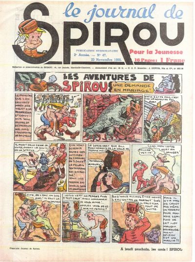 Cover for Le Journal de Spirou (Dupuis, 1938 series) #47/1939