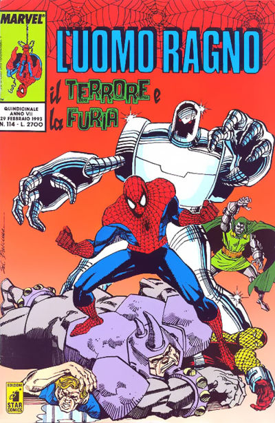 Cover for L'Uomo Ragno (Edizioni Star Comics, 1987 series) #114