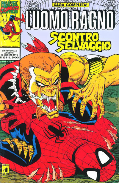 Cover for L'Uomo Ragno (Edizioni Star Comics, 1987 series) #125