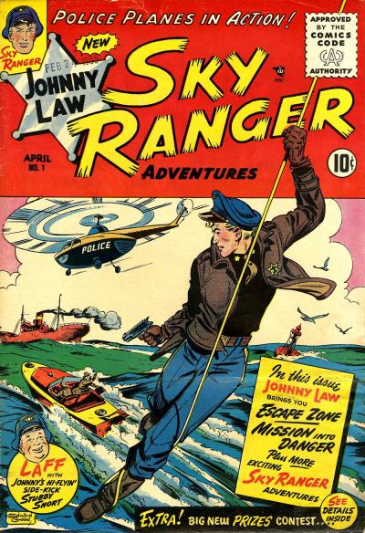 Cover for Johnny Law, Sky Ranger (Good Comics Inc. [1950s], 1955 series) #1