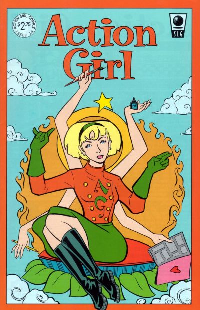 Cover for Action Girl Comics (Slave Labor, 1994 series) #14