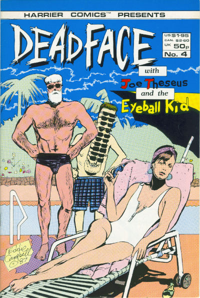 Cover for Deadface (Harrier, 1987 series) #4
