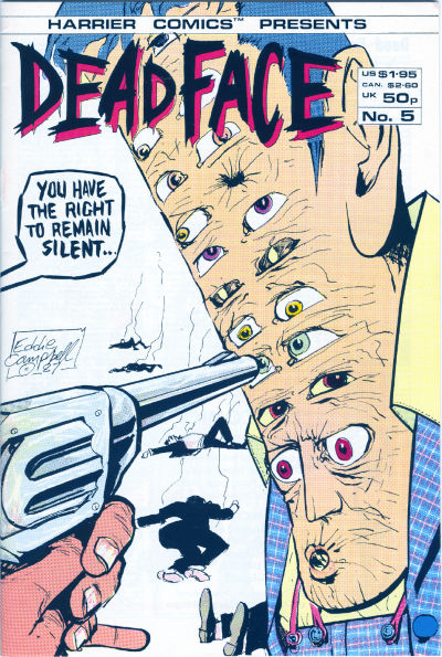 Cover for Deadface (Harrier, 1987 series) #5