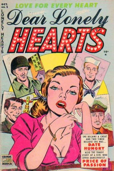 Cover for Dear Lonely Hearts (Comic Media, 1953 series) #2